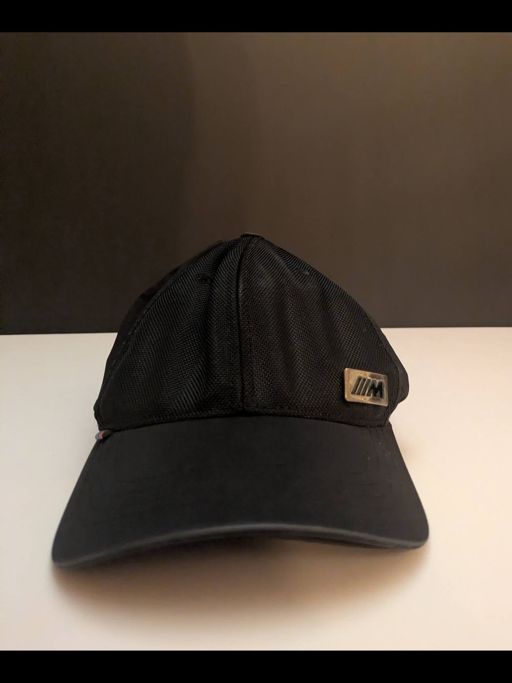 BMW M SportBlack Baseball Cap with Metal BMW Logo Accent